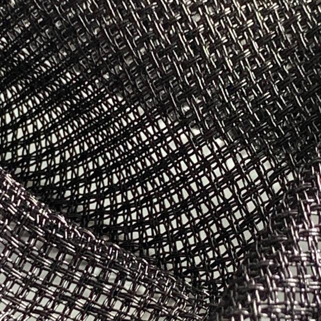 Chic metallic fabric, Black